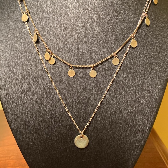 Double stranded gold necklace - Picture 3 of 6